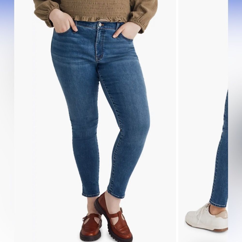 Madewell 9-Inch Mid-Rise Roadtripper Supersoft Skinny Jeans Size 35P